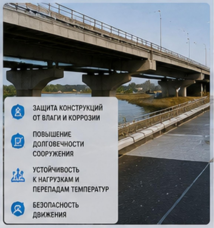 Гидроизоляция мостов: задачи и готовые решения