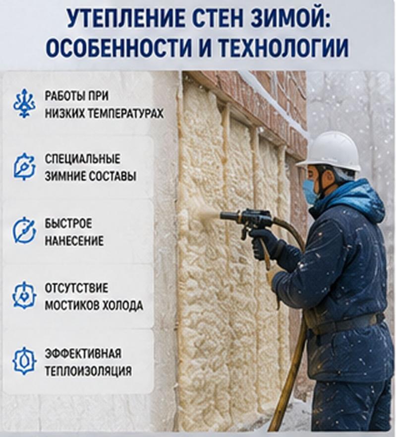 Утепление стен зимой: особенности и технологии